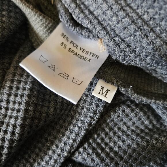 Blue Waffle Knit Top Size Medium - Picture 3 of 4